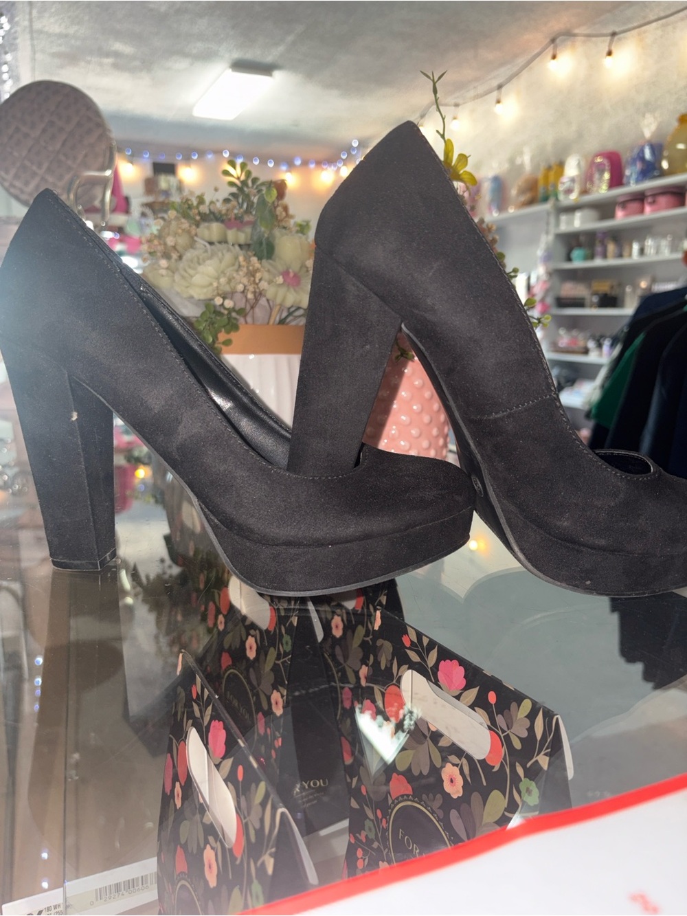 Candie's Black Platform High Heel Pumps